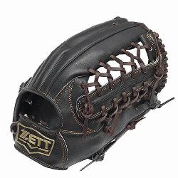 >ZETT Pro Model 12.5 inch Black Outfielder Glove</p> <p><span><span><s