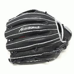 12-inch black AMO102 baseball glove features a 12-inch pattern and an H-web design, with an open 