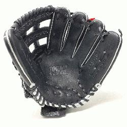 o 12-inch black AMO102 baseball glove features a 12-inch pattern and an H-web design, with an open 