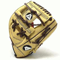  baseball glove from Akadema is a 11.5 inch pattern, I-web, open back, and medium pocket. This 