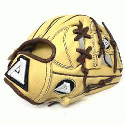 N5 baseball glove from Akadema is a 11.5 inch pattern, I-web, open back, and
