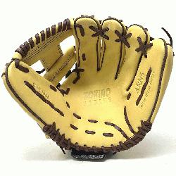 seball glove from Akadema is a 11.5 inch pattern, I-web, open back, and medium pocket. This 