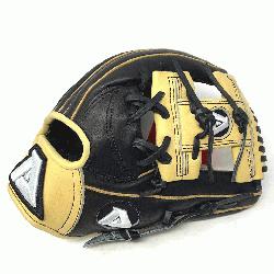 baseball glove from Akadema is a 11.5 inch pattern, I-web, open back, and medium pocket. T