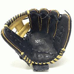 This ATH7 baseball glove from Akadema is a 11.5 inch pattern, I-web, open back, and 