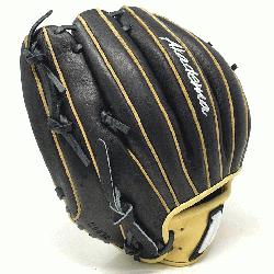 baseball glove from Akadema is a 11.5 inch pattern, I-web, open back, and medium pocket.