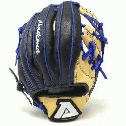 P2 baseball glove from Akadema is a 11.5 inch pattern, I-web, open