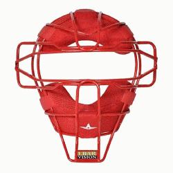c Traditional Face Mask w/ Luc Pads (SKU: FM25LUC-SCARLET) is a classic, old-school style fac