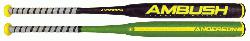ngAmbush Slow Pitch/strong two piece composite bat is made to give hitters just th