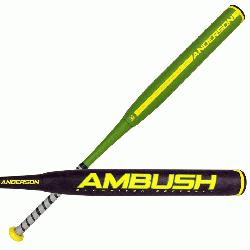 The 2017 Ambush Slow Pitch two piece composite bat is ma
