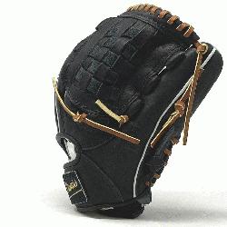itcher or utility 12 inch baseball glove is made with black stiff American Kip 