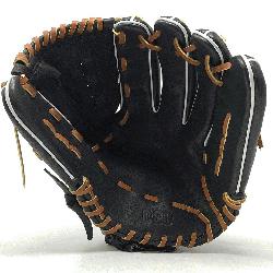 is classic pitcher or utility 12 inch baseball glove is made with black stiff Amer