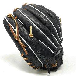 is classic pitcher or utility 12 inch baseball glove is made with black stiff A
