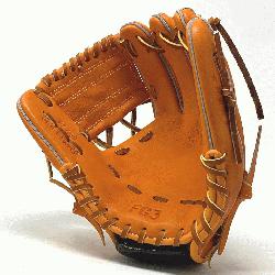 sic 11 inch baseball glove is made with orange stiff American Kip leather. with rou
