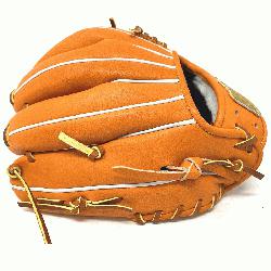 11 inch baseball glove is made with orange stiff American Kip leather. Unique