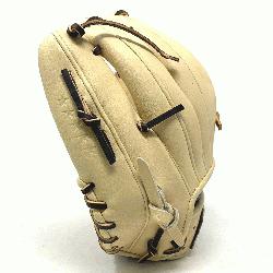  11.5 inch baseball glove is made with blonde stiff American Kip leather. Un