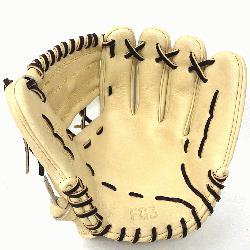 classic 11.5 inch baseball glove is made with blonde stiff American Kip leather. Uni