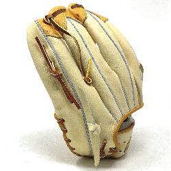 classic 12.75 inch outfield baseball glove is made with tan