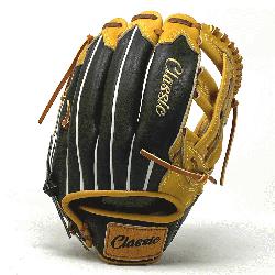  12.75 inch baseball glove is made with tan stiff American Kip leather. Unique lea