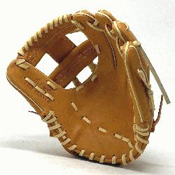 inch baseball glove is made with tan stiff American Kip leather. Spiral I Web, open back, light we