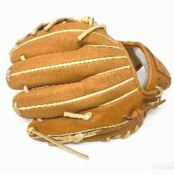 11.5 inch baseball glove is made with tan s