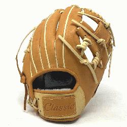 assic 11.5 inch baseball glove is made with tan stiff American Kip leather. Spiral 