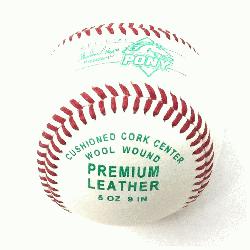 ague Cushioned Cork Center Baseballs 1 Doz Tournament Grade : Diamond Pony Le