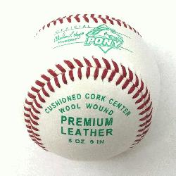 Diamond Pony League Cushioned Cork Center Baseballs 1 Doz Tournament Grade : Diamond Pony League 