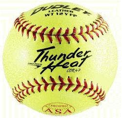 t Dual Stamp ASA-NFHS Fastpitch Softballs 47 Cor (1 dozen) : Thunder