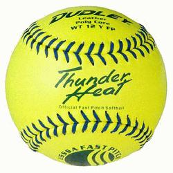  WT 12 Inch Fastpitch USSSA Softballs (1 dozen) : Leather c