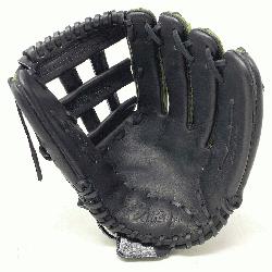  12.75 Inch Batch Zero Baseball Glove. The palm is crafted entirely from kip leather