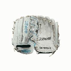 eld glove Dual post web Memory foam wrist lining White and Aqua blue Female-specific patterns