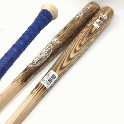  baseball bats by Louisville Slugger. MLB Authentic Cut Ash Wood. 34 inch. Lizard Skin Gri