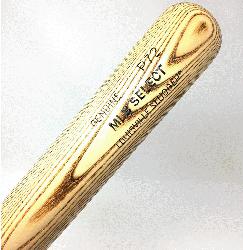 er MLB Select Ash Wood Baseball Bat. P72 Turning Model. Flame