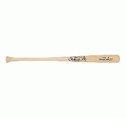 C271 - Balanced Swing Weight Maple Wood Bat High Gloss Natural Finish Bone Rubbed Cupp