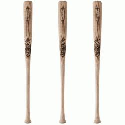 lugger WBPS14-10CUF (3 Pack) Wood Baseball Ba