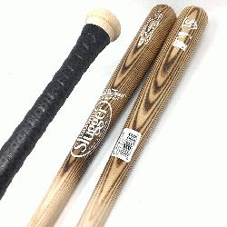 baseball bats by Louisville Slugger. MLB Authentic Cut Ash Wood. 33 inch. Black Lizard Skin 