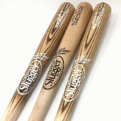 ball bats by Louisville Slugger. MLB Authentic Cut Ash Wood. 33 inch. Cupped. 3 bats in thi