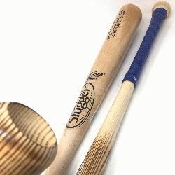 wood baseball bats by Louisville Slugger. MLB Authentic Cut Ash Wood. 33 inch. Cupped