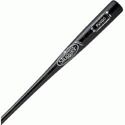 ger Wood 345 Turning Model Fungo Bat. 36 inch Black Finish and deep cup.