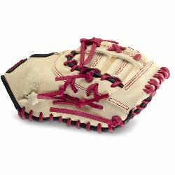 TYPE 38S1 12.75 DOUBLE BAR SINGLE POST First Base Mitt The M Type fit system is a game-cha