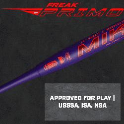 axload USSSA Slowpitch Softall Bat  The Miken Freak Primo Maxload slow pitch so