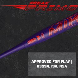 rimo Maxload USSSA Slowpitch Softall Bat  The Miken Freak Primo Maxload slow pitch so