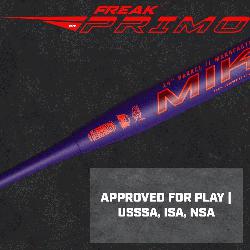  Maxload USSSA Slowpitch Softall Bat  The Miken Freak Primo Maxload slow pitch softbal