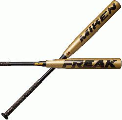 The Miken Freak Gold Slowpitch Softball Bat is a 