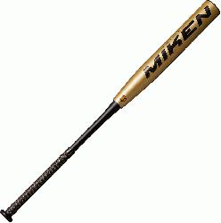 The Miken Freak Gold Slowpitch Softball Bat is a high-performance bat design