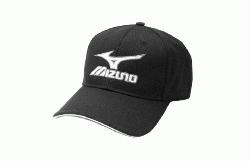 uno Branded Hat Aflex White Size XL : Pre-curved bill, Contrast sandwich bill, 6 Panel Crown Mizuno