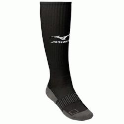 30% Polyester, 13% Nylon, 2% Spandex Imported Gripper top keeps sock up Padded heel and forefoo