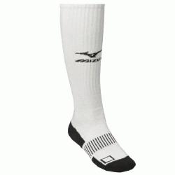 480113-WhiteSmall Mizuno Performance Plus Knee Hi Sock, Small, White