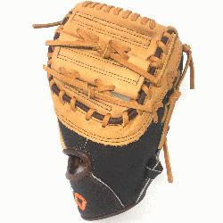 a youth first base mitts are assembled like a work of art with elite tra