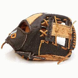 size: large;The Nokona Youth Series 10.5 Inch Model I Web Open Back baseball glove is d